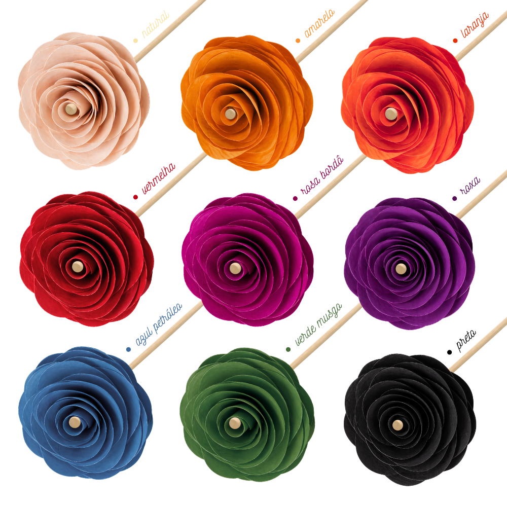 FLOR PARA DIFUSOR VARETAS - ROSA - Imagem 10